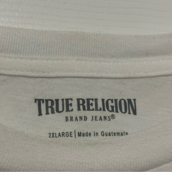 True Religion Mens Short Sleeve Camo Buddha Tee - Picture 4 of 6